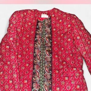 Vera Bradley Red Paisley Women's Blazer
